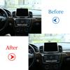For Mercedes Benz GLS GLE Class ABS Carbon Fiber/Silver Car Central Control Air Outlet Decorative Frame Trim Car Accessories