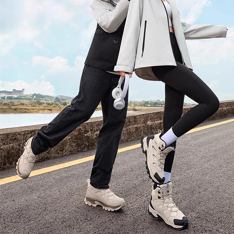 GOLDEN CAMEL Hiking Shoes for Men Women Winter Boots Anti-slip High-top Hiking Boots Plus Velvet Warm Outdoor Sports Shoes Climb