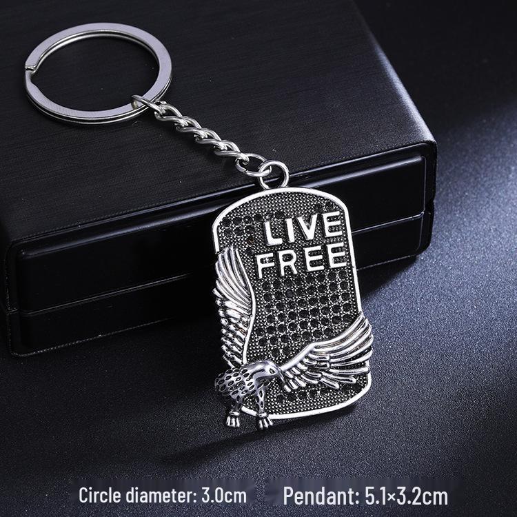 Retro Wolf & Eagle Keychain: Personalized Scorpion Bag Pendant Accessory