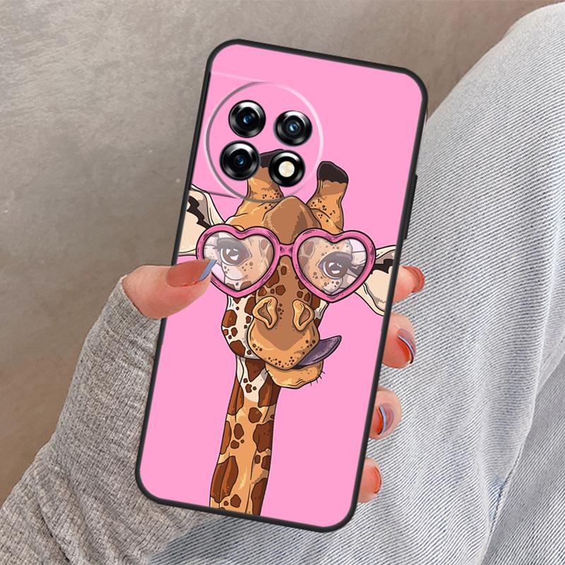 

Cute Cartoon Animal Giraffe Case For OnePlus Nord N10 N20 Nord 2 2T CE 3 Lite Ace 8T 9R 10R 10T 8 9 10 Pro 11 Cover OnePlus 10Pro