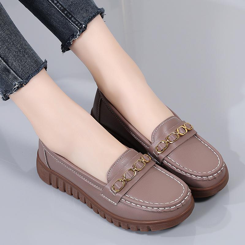 Fashion Round Toe Women Casual Shoes Luxury Brand Female Slip On Loafers Ladies Flat Shoes Designer Shoes Women Sneakers Chaussure Femme