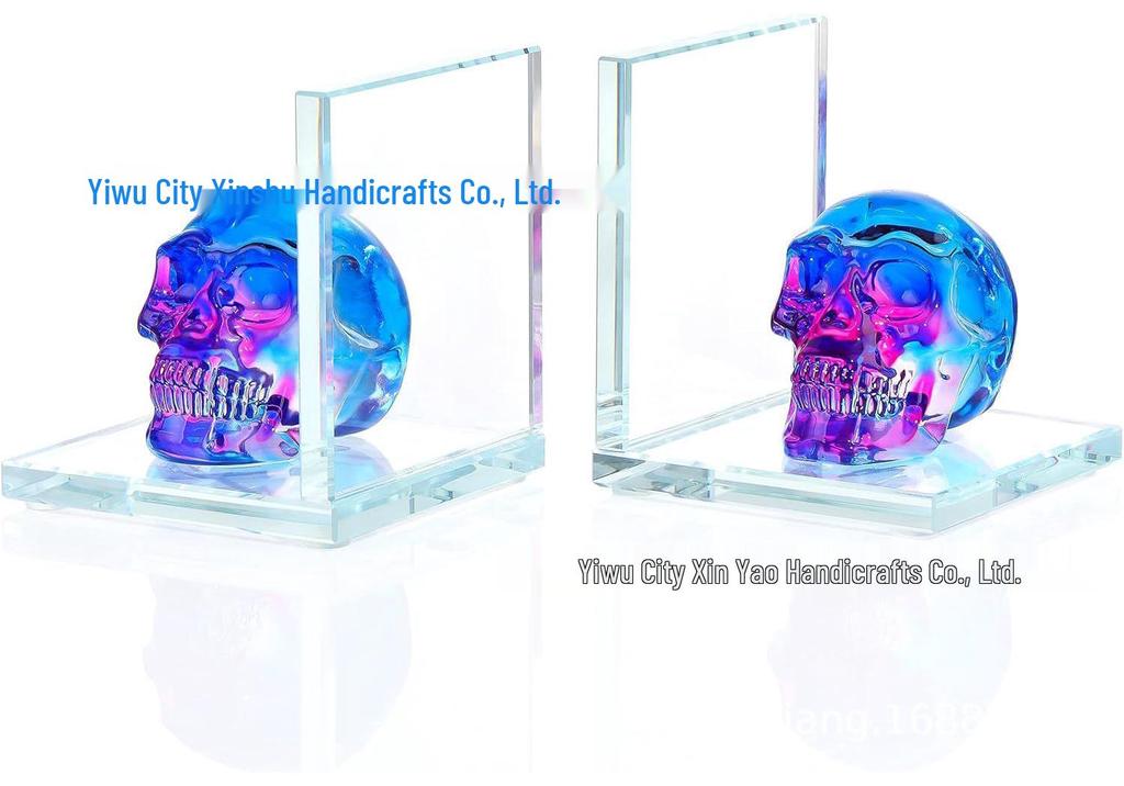 Creative Crystal Bookends for Study Rooms - Stylish Desk Accessories and Home Decor