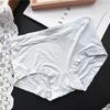 9908 Mid-Waist Ice Silk Women's Underwear - Solid Colors