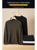 Men's Plus Size Silk Velvet Knitwear: Autumn/Winter 2025 Casual Round Neck Wool Sweater.