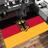 Vintage Deutschland Flagge Bundesadler Wappen Druck Bereichsteppich Deutsches Nationalsymbol Rutschfeste Rechteckige Bodenmatte Spielzimmer Heimdeko Teppich