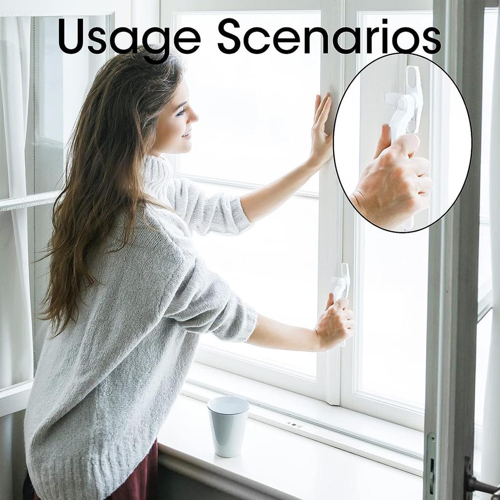 Smooth Window Handle Locking Mechanism Handle Universal Window Pull Handle Versatile Usage Suitable for Most Windows