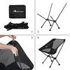 MOON LENCE Outdoor Camping Chair with Anti-Sinking Feet Caps, Foldable, Ultra-Lightweight, Compact, Aluminum Alloy, Perfect for Hiking, Includes Stora