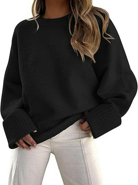 2025 Autumn/Winter European & American Street Style Loose Knit Pullover for Women