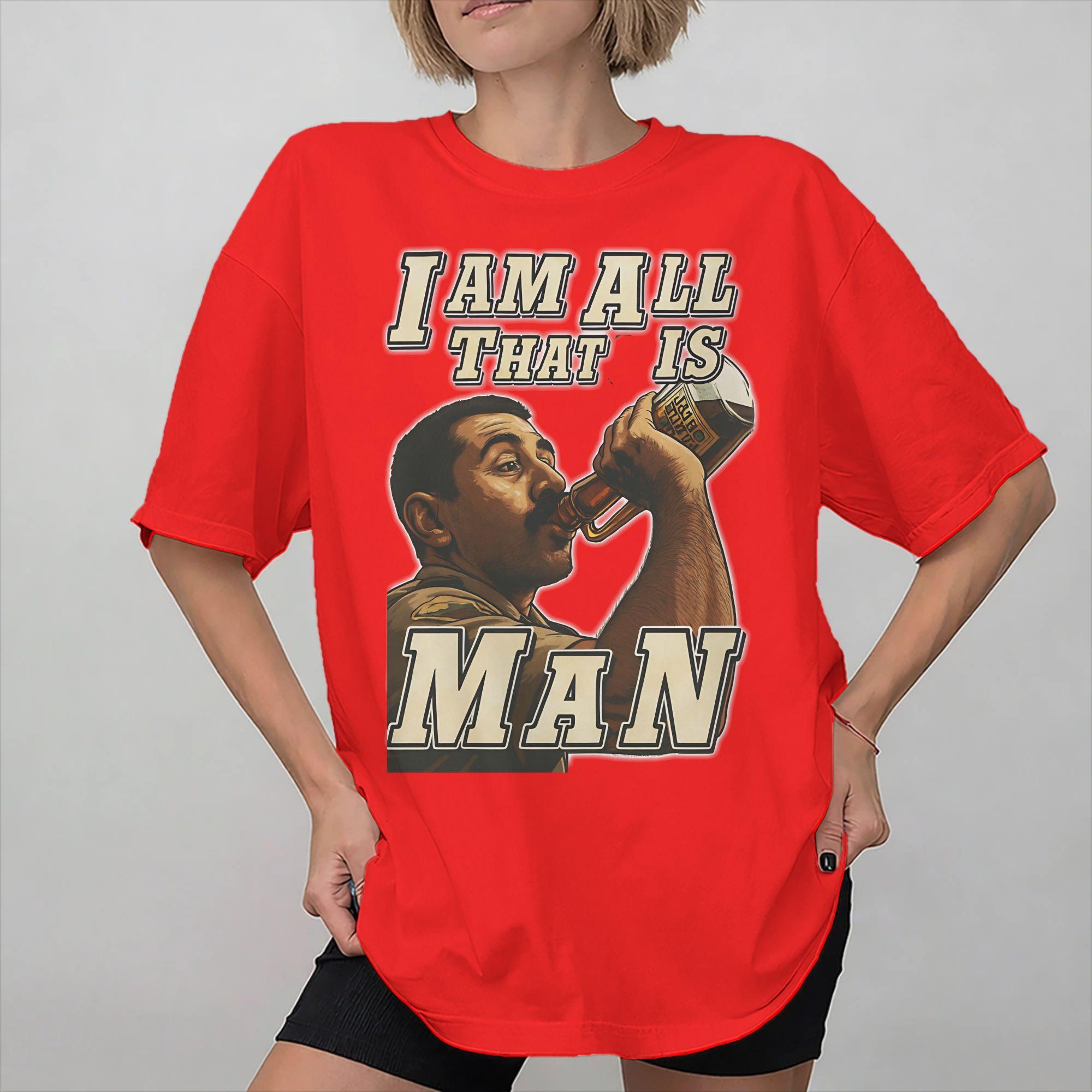 Unisex Women Printed I am all that is Unisex Super Troopers Rodney Farva  Tee T Shirt 100 Cotton  Tshirts Clothes S