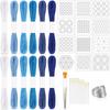 37 Pcs Thread Kit Cotton Thimble Patterns Embroidery Projects for Sewing Hand Quilting Mending Supplies