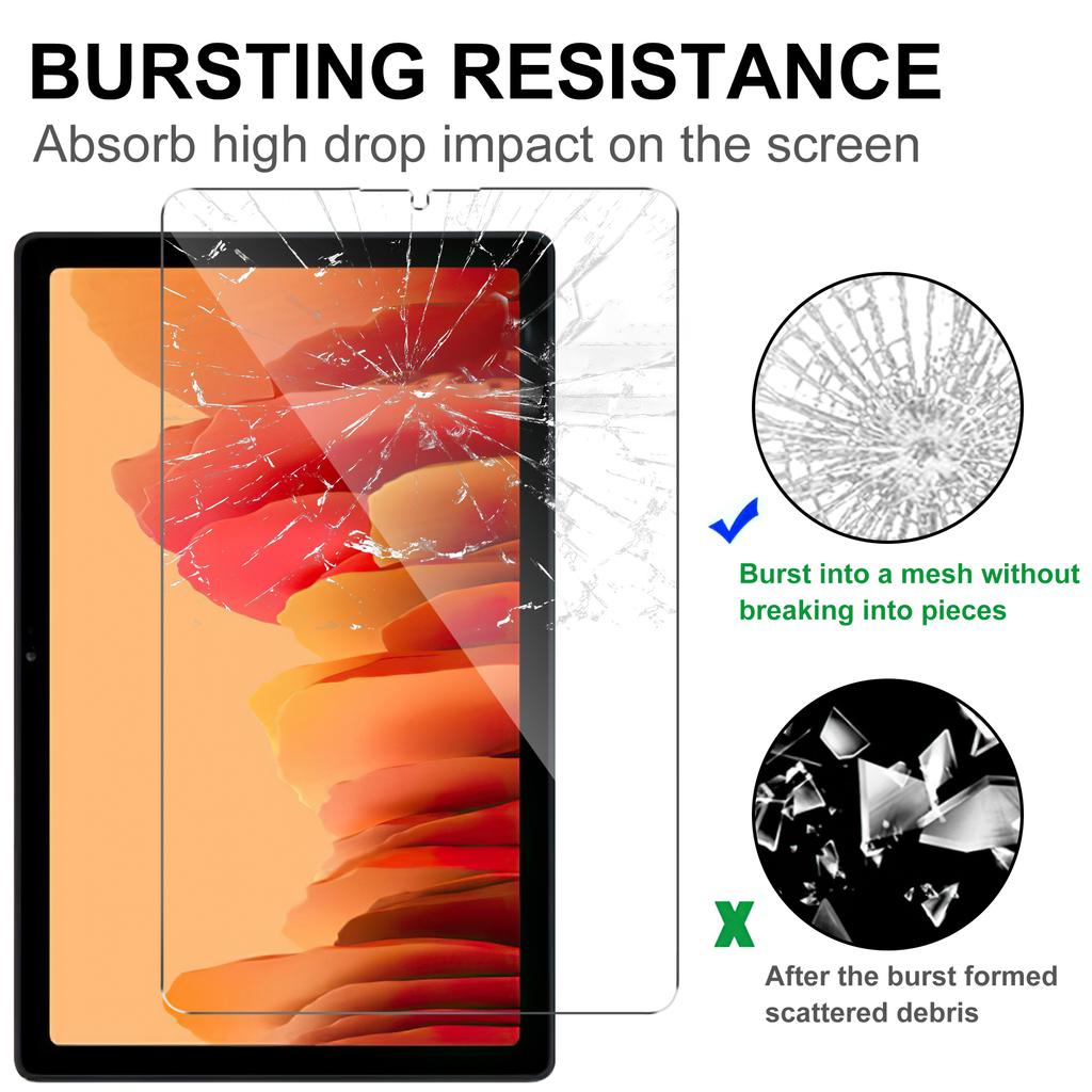 For Samsung Galaxy Tab A9 Tempered Glass Film Anti-Scratch Arc Edge Clear Full Screen Protector