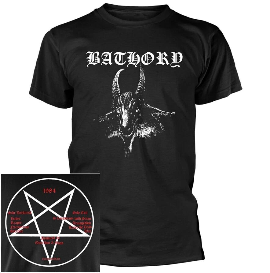 Bathory Goat Head Shirt S M L XL XXL 3XL Black Metal Tshirt Official T-Shirt XL