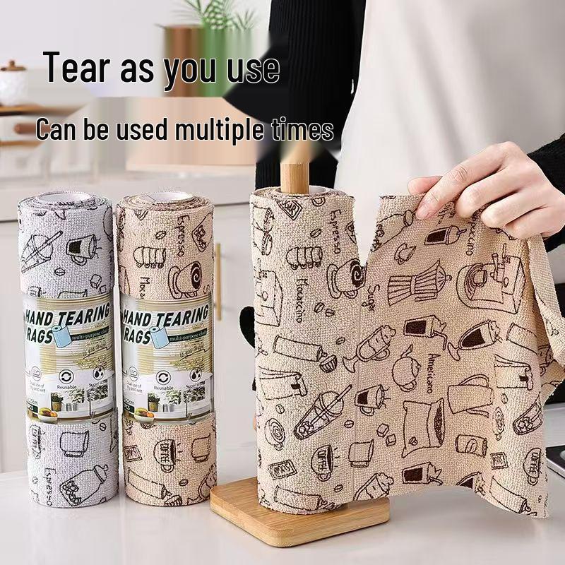 Weekly Disposable Thick Absorbent Oil-Absorbing Dish Cloth - Washable & Tear-Resistant