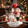 Balloon Acrylic Rotating Ornament 2D Couple with Love Ornament Valentine's Day Decoration  Party