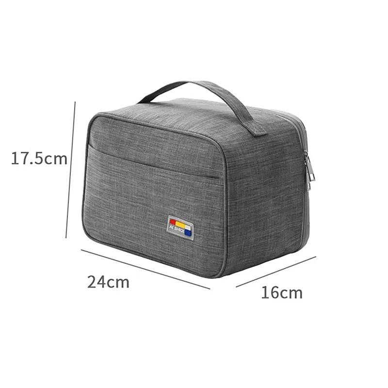 Aluminum Foil Lunch Bag Thermal Waterproof Oxford Cloth Cooler Insulated Bag Bento Bags Portable Large Capacity Rice Bag Handbag
