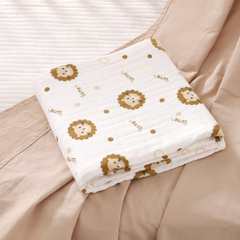 Newborn Baby Bath Towel 4 Layer Cotton Swaddle Blanket Babies Bedding Gauze Blankets Stroller Cover Children's Shower Towel