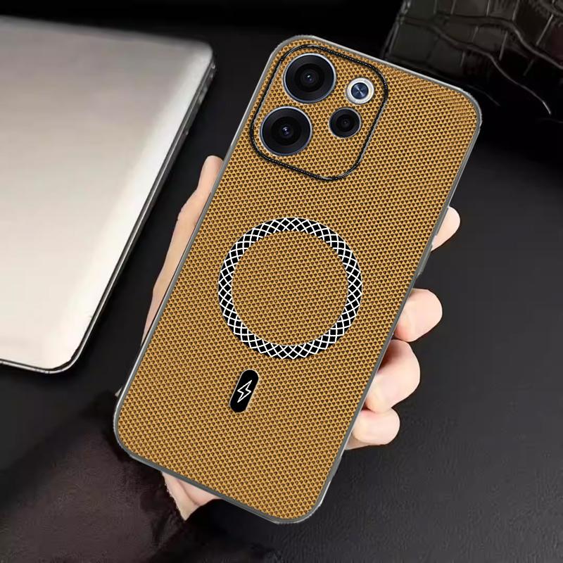 Biruiqu OPPO Reno 15F New Ultra-thin Magnetic Leather Shock-absorbing Protective Phone Case