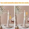 ZK40 4Pcs Candle Snuffer Candle Extinguisher Metal Shell Pattern Automatic Candle Stopper for Candle Extinguishing Silver