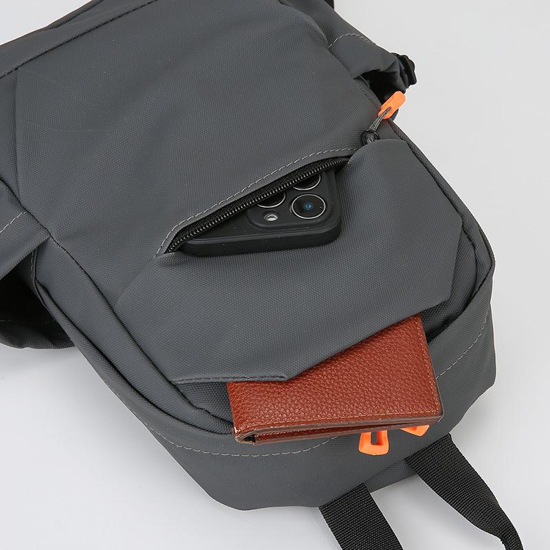 Men's Multi-functional Chest Bag, Charging Cross-body Backpack, Casual and Fashionable Single-shoulder Bag