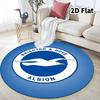 Brighton Round Area Rug Carpet Rug For Living Room Bedroom Sofa Playroom Decor Nonslip Floor Mat