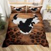 Bull Skull Bedding Set Boho Mandala Duvet Cover for Children Teens Bohemian Feather Print Comforter Cover Animal Skull Pattern