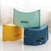 Portable Folding Stool Ultra-Thin Outdoor Plastic Camping Chair Multi-functional Shopping Handbag for Hiking
