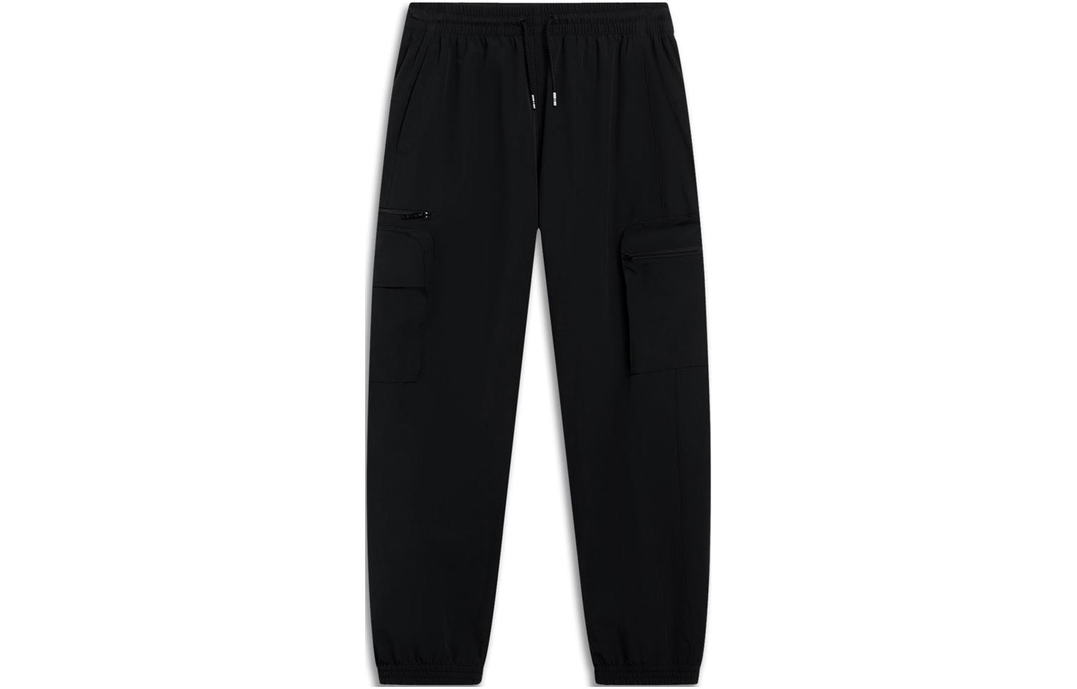 Li Ning Sports Life Collection Knitted Sweatpants Unisex Black AYKT131-5 S
