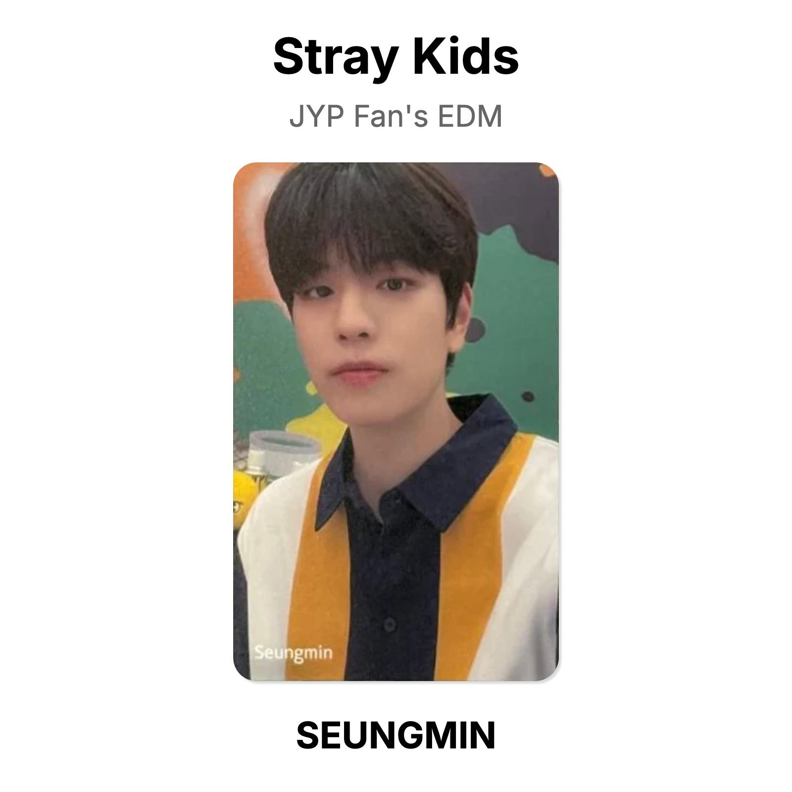 Stray Kids JYP Fan s EDM Official Photocard SEUNGMIN