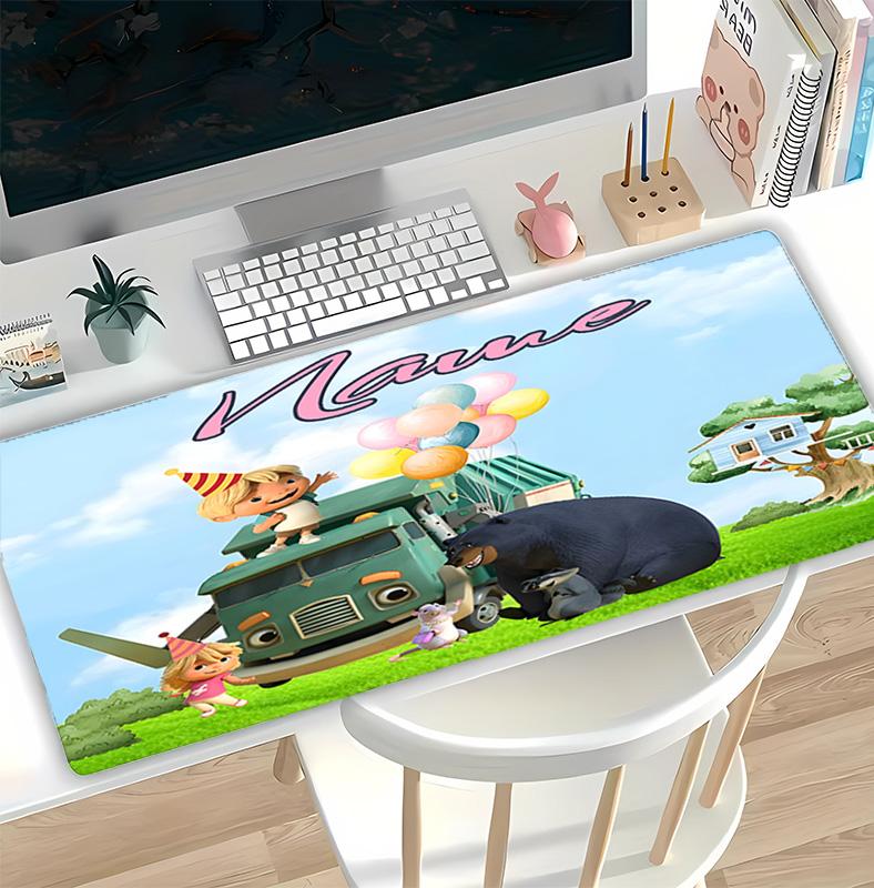 Customizable Name Trash Truck Pattern Gaming Mouse Pad-Non Slip Rubber Base,Perfect Gamers,Esports,Ideal Gift Gaming Enthusiasts