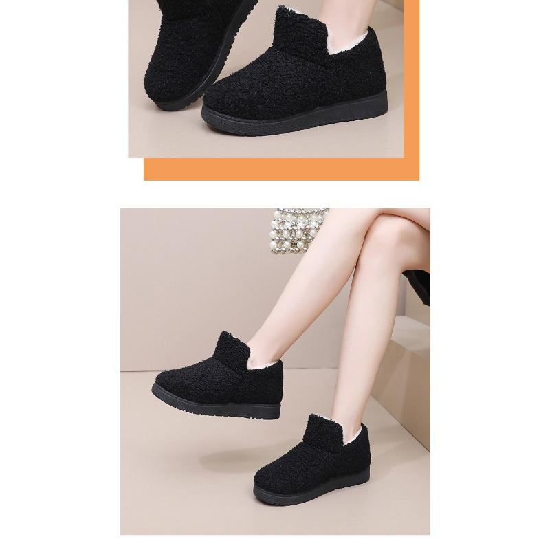 2025 Winter New Arrival Women's Cotton Slippers Home Warmth Slip-Resistant Fleece-Lined Thickened Mom Snow Boots