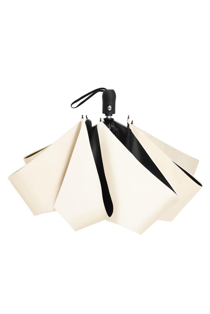 Sisibella Folding UV Light Automatic Full Light Folding Umbrella for Sun and Suitable for Women and Perfect for Watching Beige Umbrella, Protection,