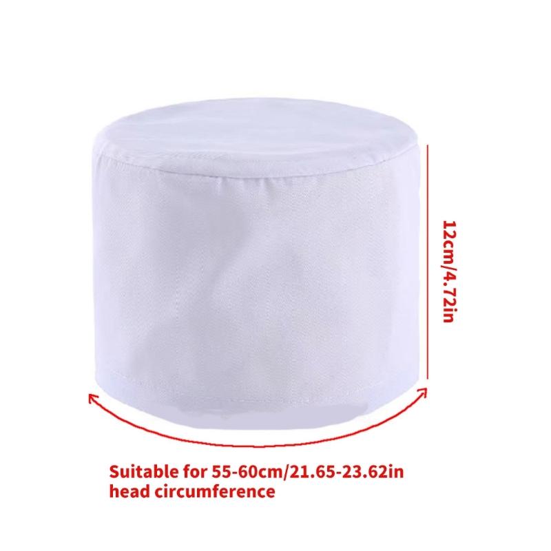 Cotton Hygiene Cap For Kitchen Lab Use Breathable Elastic Fit Lightweight Head Cover For Adults Professionals