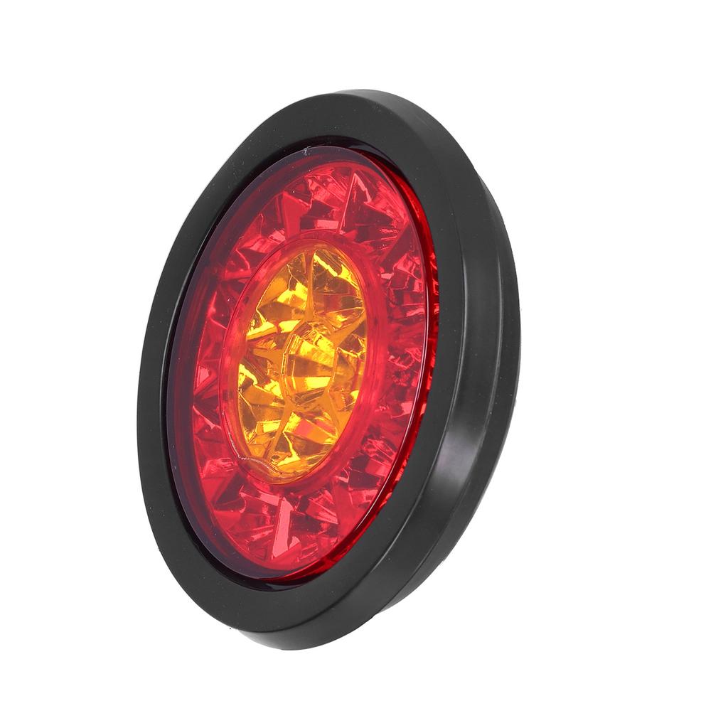 12 24V 16LED Round Taillight Red Yellow Light Color Turn Signal for Trailer Trucks Caravan RV