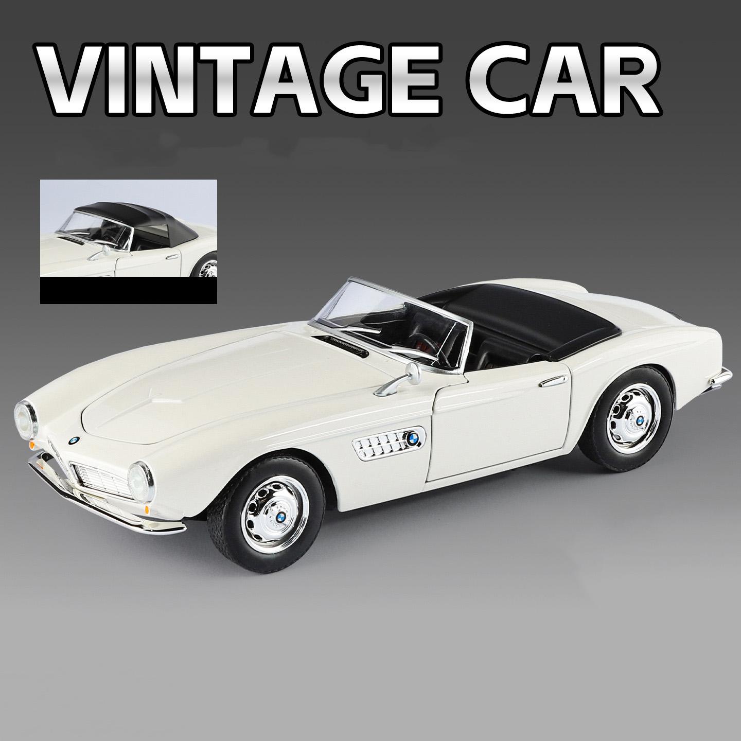 

1:24 507 Alloy Convertible Sports Car Model Diecasts Metal Classic Racing Vehicles Car Model Simulation Collection Kids Toy Gift белый