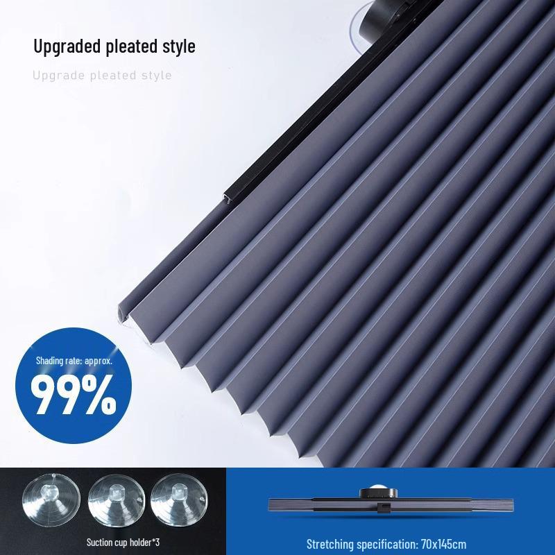 Einziehbare Verdunklungsrollos mit Saugnäpfen für Küche, Büro oder Wintergarten