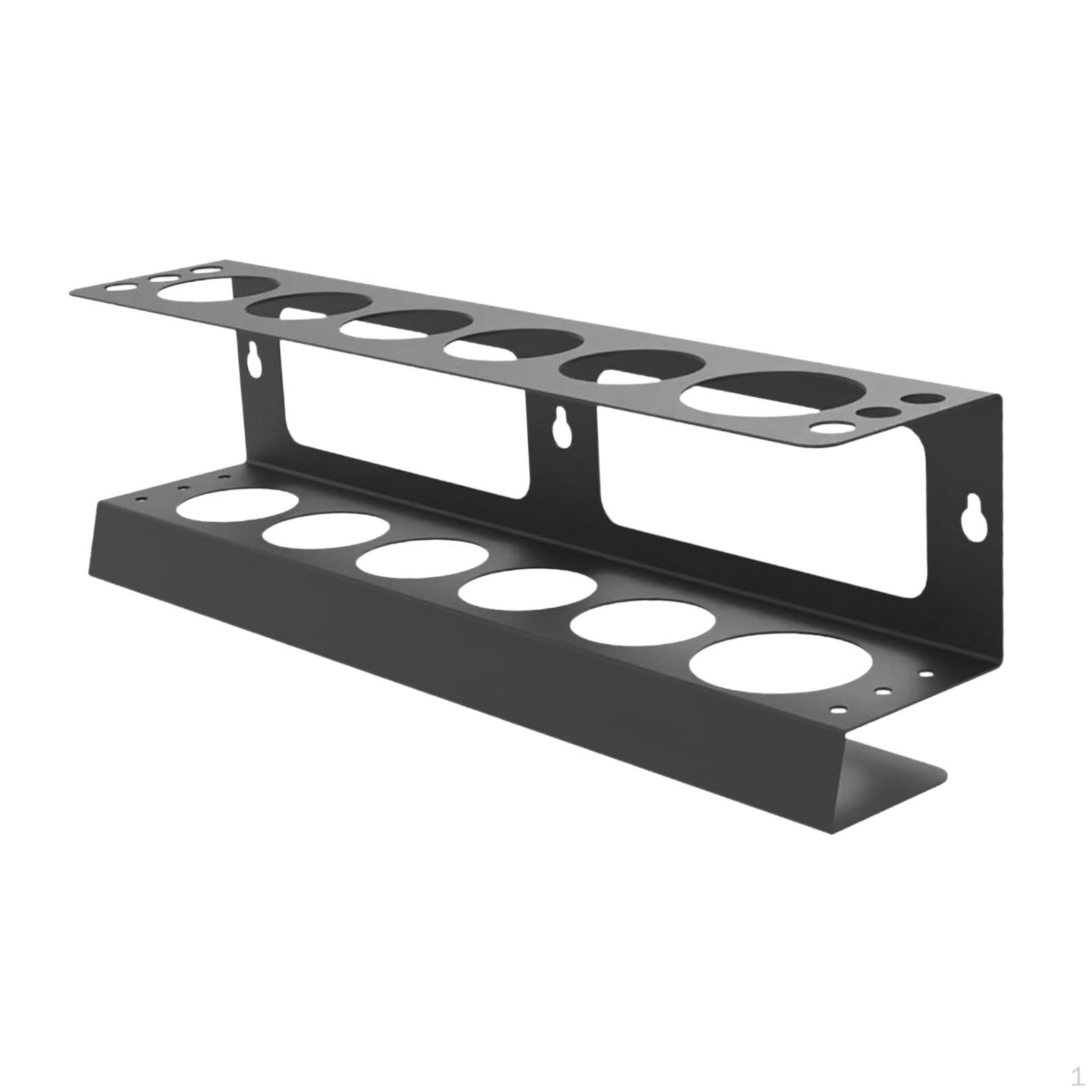

Wall Mount Caulking Tool Storage Rack Spray Can Tube Organizer 17 x5x3.5 Black