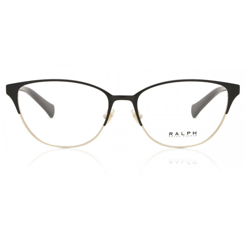 

Ralph By Ralph Lauren Ra6055 9452 Women Eyeglasses Black on Pale Gold/54-16-145