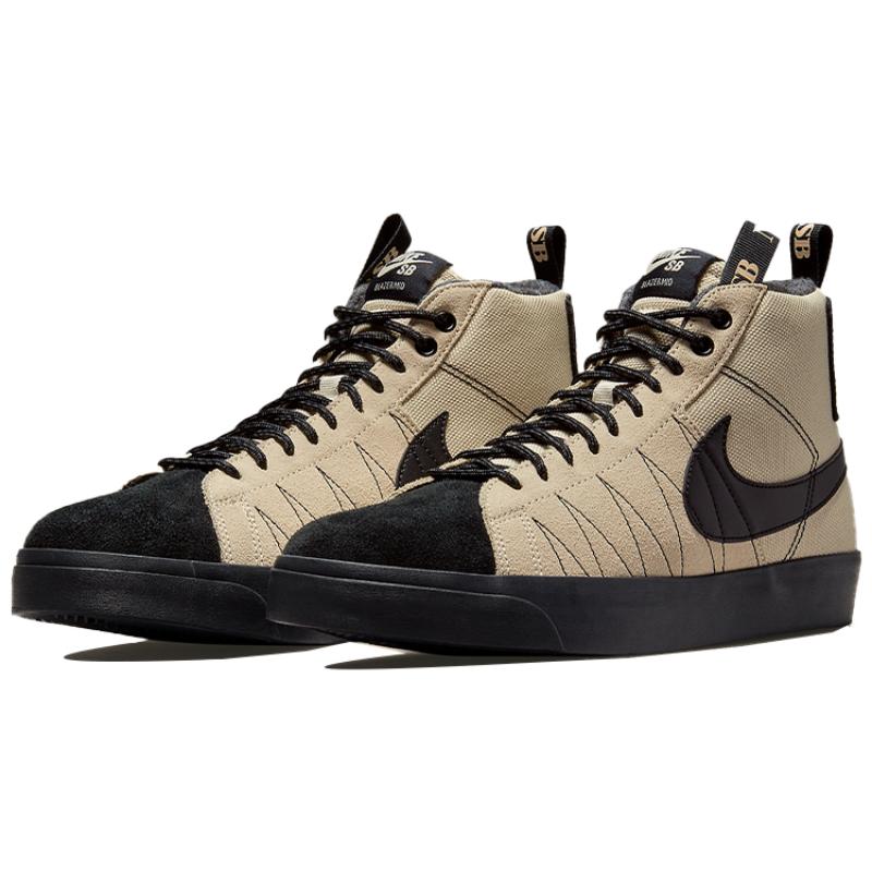 Nike SB Blazer Mid Premium Acclimate Pack - Rattan Black Skateboard Shoes DC8903-200