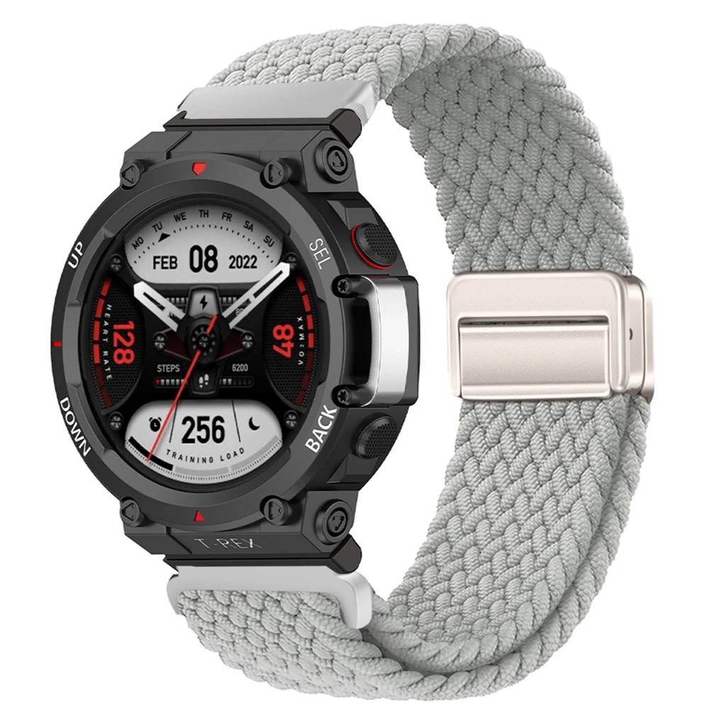 Geflochtenes Solo Loop Armband für Huami Amazfit T-Rex 3 Band Smartwatch Nylon Elastische Armbänder für Huami Amazfit T-Rex 3 Correa Band