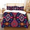 Bohemian Floral King Queen Duvet Cover Boho Mandala Cashew Flowers Bedding Set Exotic Tribe Style 2/3pcs Polyester Quilt Cover