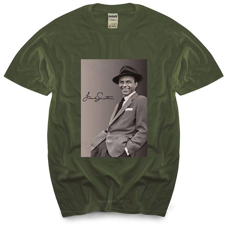 New Fashion Tshirt Men Crew Neck Tees Frank Sinatra Men T Shirt Casual Trendy Gift Music Singer Artist Birthday Actor Many Tops