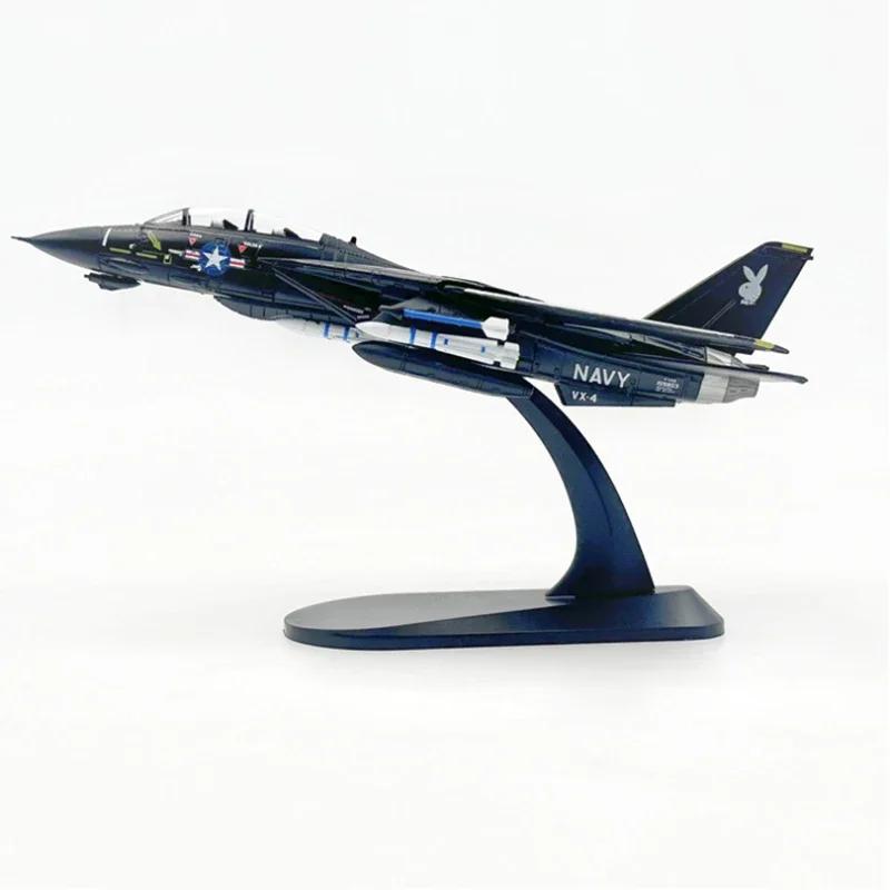 Model odlewany w skali 1/100 Sił Powietrznych USA F-14A F14A F14 VX-4 Samolot ze zmiennymi skrzydłami Model ze stopu Kolekcja Zabawka Prezent