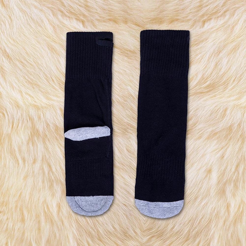 Elektrisch beheizte Socken Elektrische Heizsocken Waschbare Skisocke mit eingebauten Heizfeldern Fußwärmer für Camping Wandern