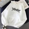 Korean Version Autumn and Winter Loose Letter Hooded Fleece Sweater Women