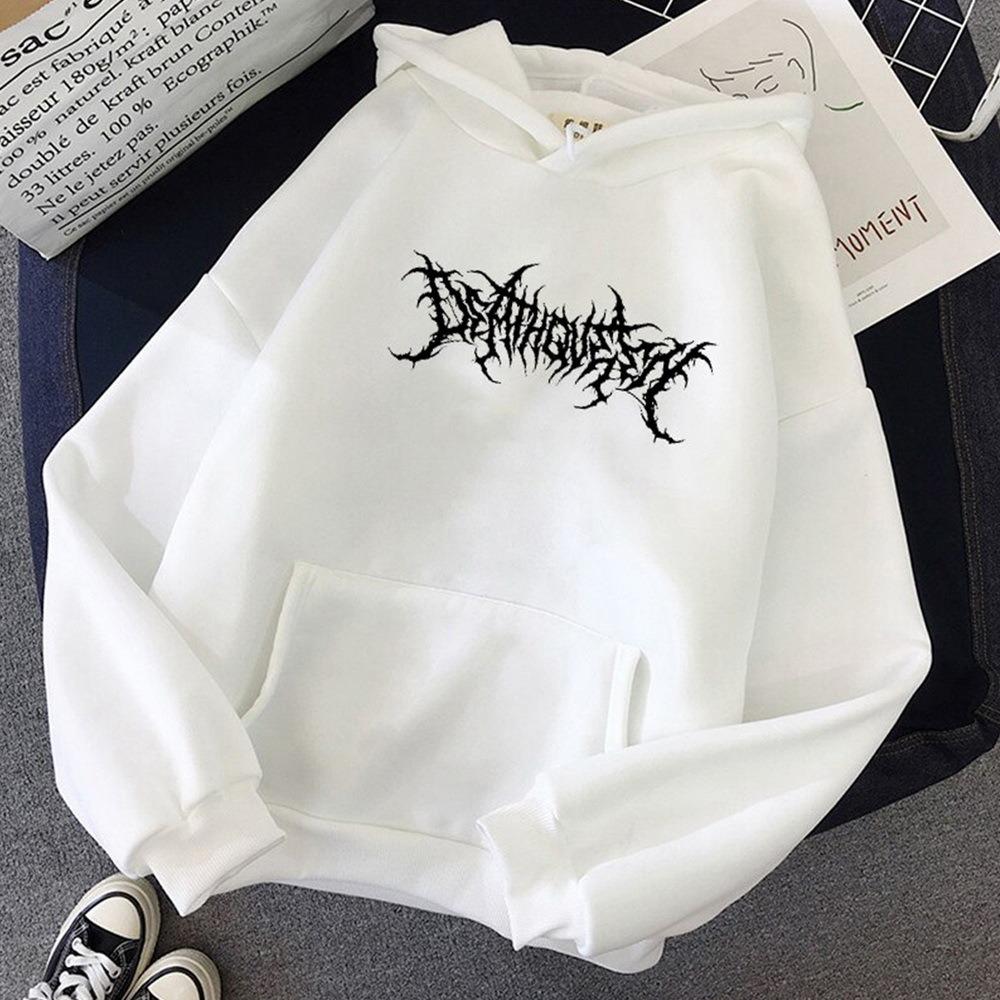 Korean Version Autumn and Winter Loose Letter Hooded Fleece Sweater Women
