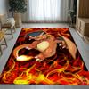 Charizard Charmander Pokemon Living Room Non-Slip Area Rug Soft Carpet for Bedroom Kids Playroom Sofa,Home Decor Doormat Gift