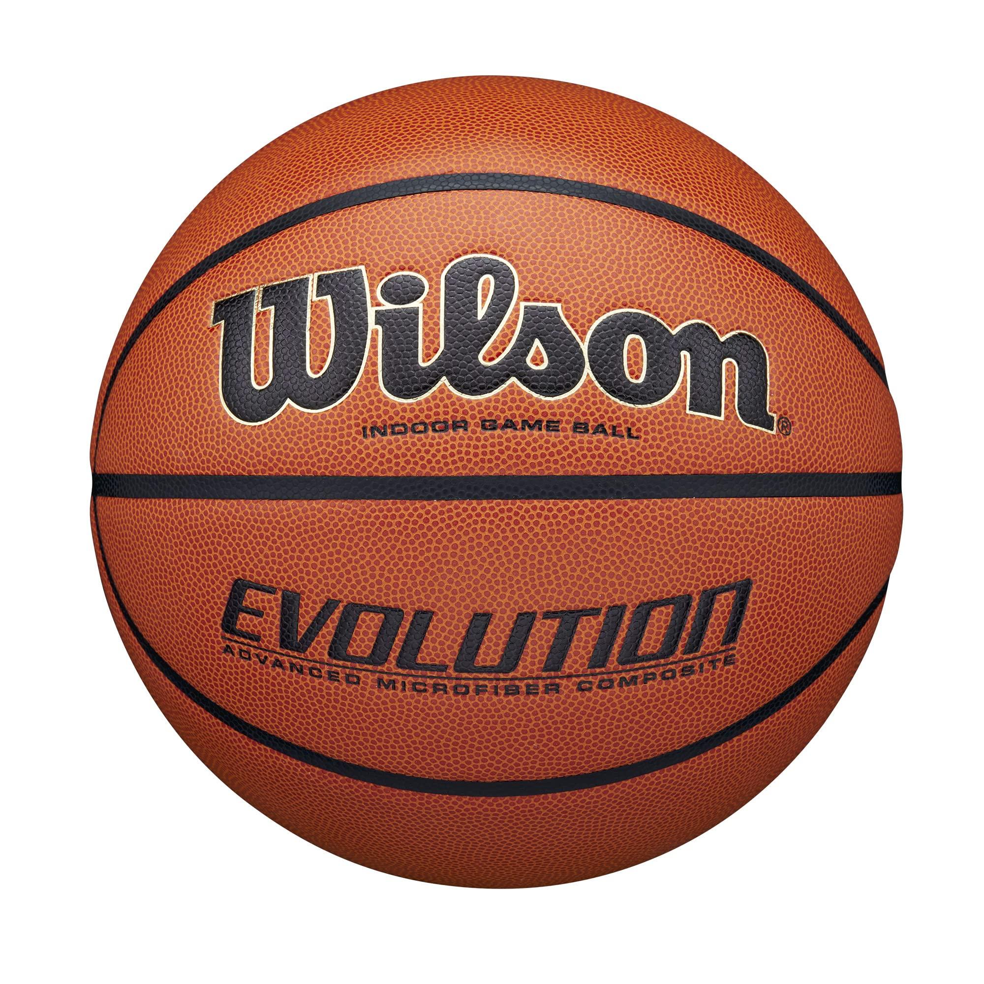 Wilson EVOLUTION Basketball WTB0586 Indoor Size 6 Diameter / Approx. 23.2cm Orange/Black чёрный