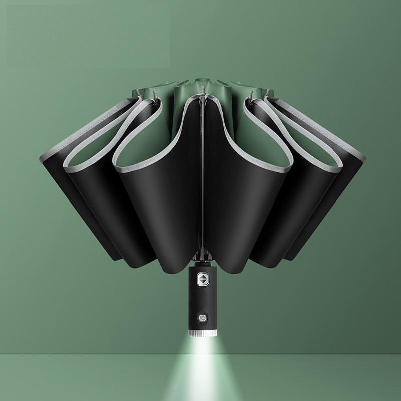 UV Automatic Umbrella With Reflective Strip Rain Wind Resistant Trip Sun Reverse Umbrellas Folding Umbrella For Xiaomi