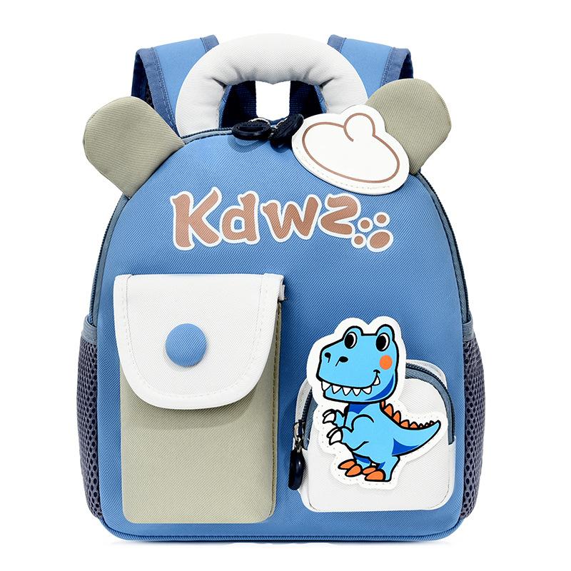 

Dinosaur Cartoon Kindergarten School Bag Girl Backpack Children School Bag синий