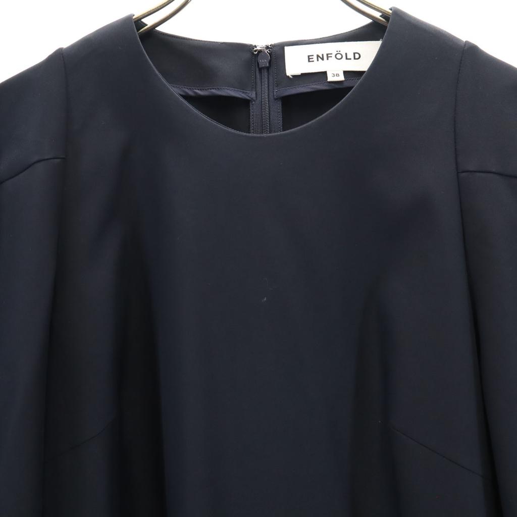 ENFOLD Five-quarter Sleeve One Piece 38 Navy Women Used